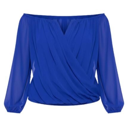 Women's Cross Over V Neck Top